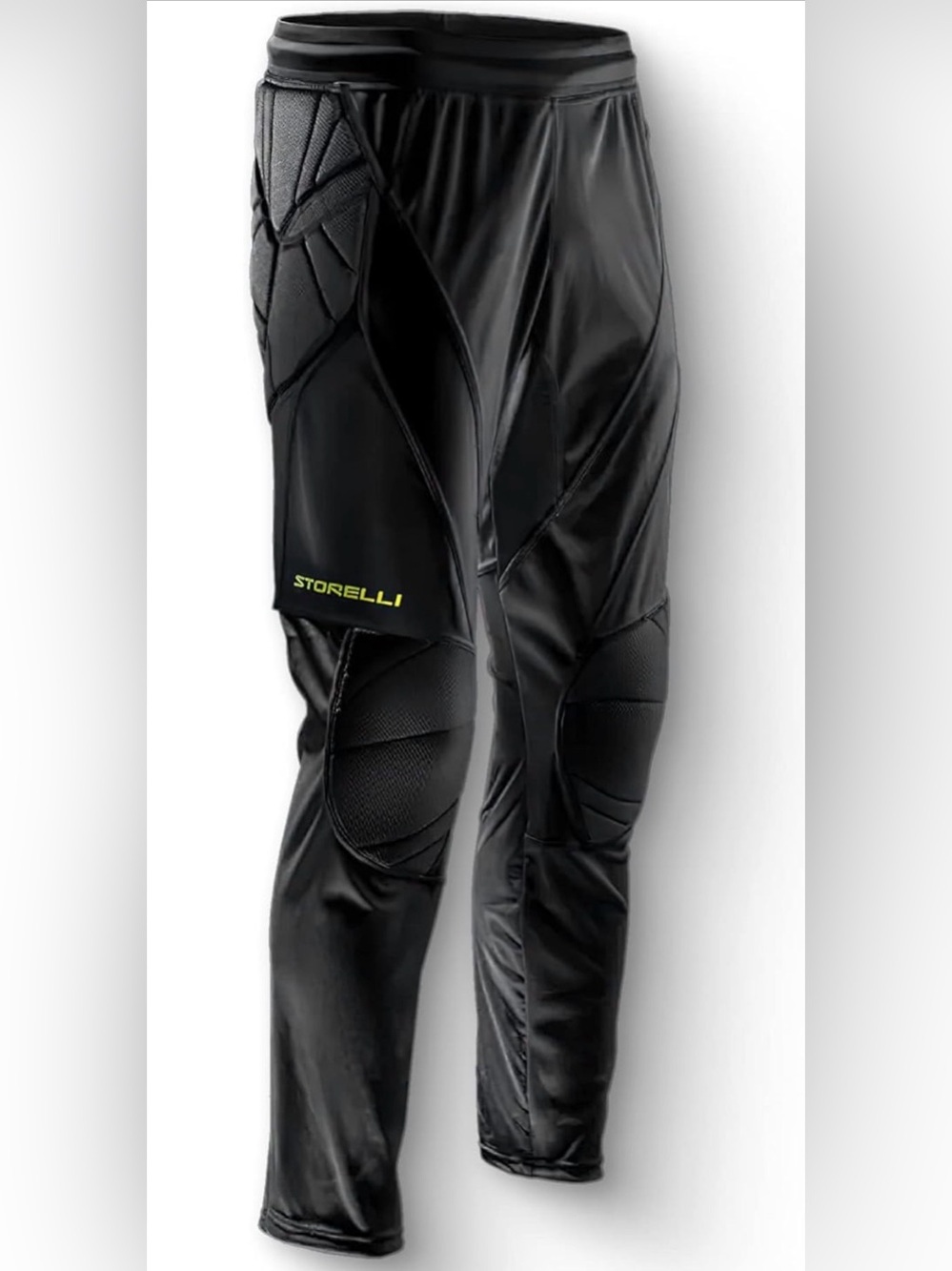 Storelli BodyShield Goalkeeper Padded Soccer Compression Pants XL Black
